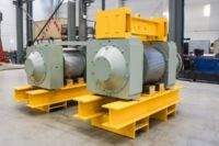 REBUILT 36" LUDMAN COMPACTOR ROLL ASSEMBLIES